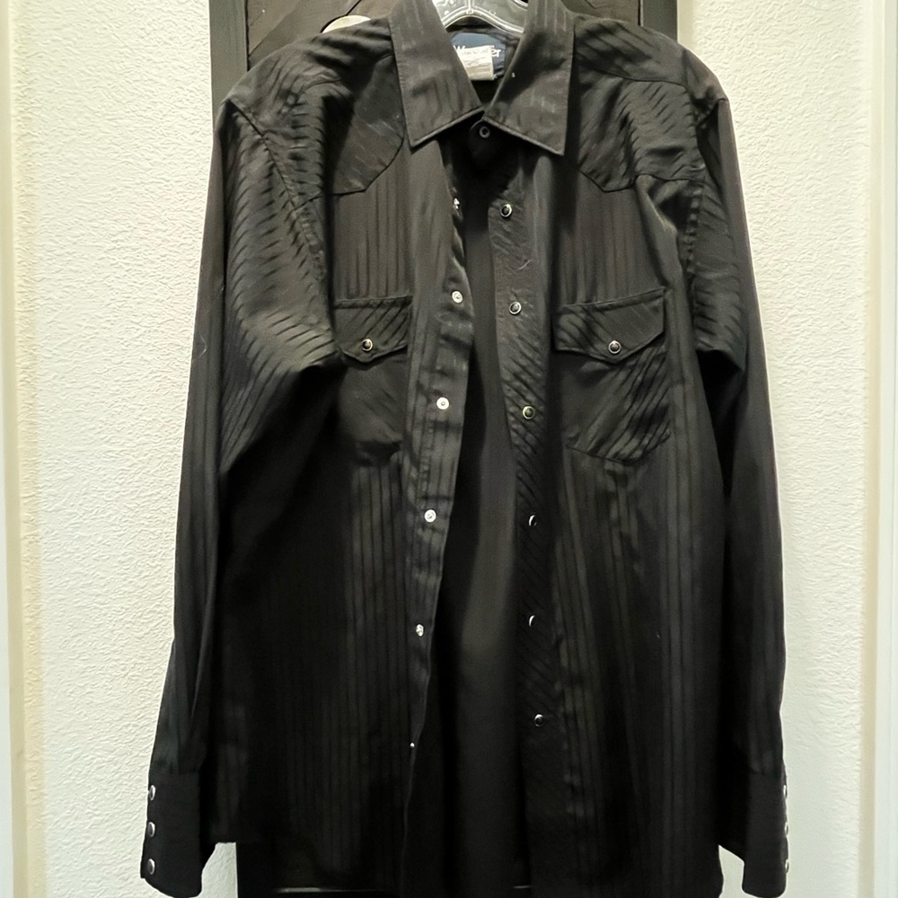 Black wrangler Button-Up Shirt